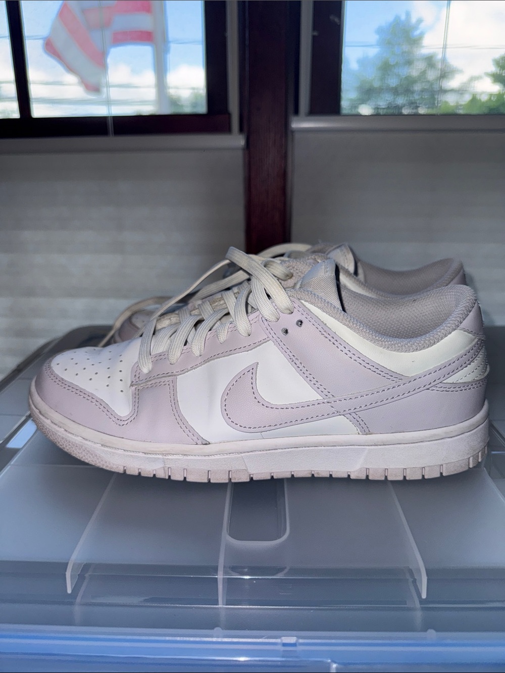 Nike Women's Low-Top Sneakers in Lavender and White